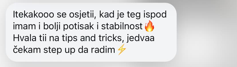 Poruka od zadovoljne klijentice